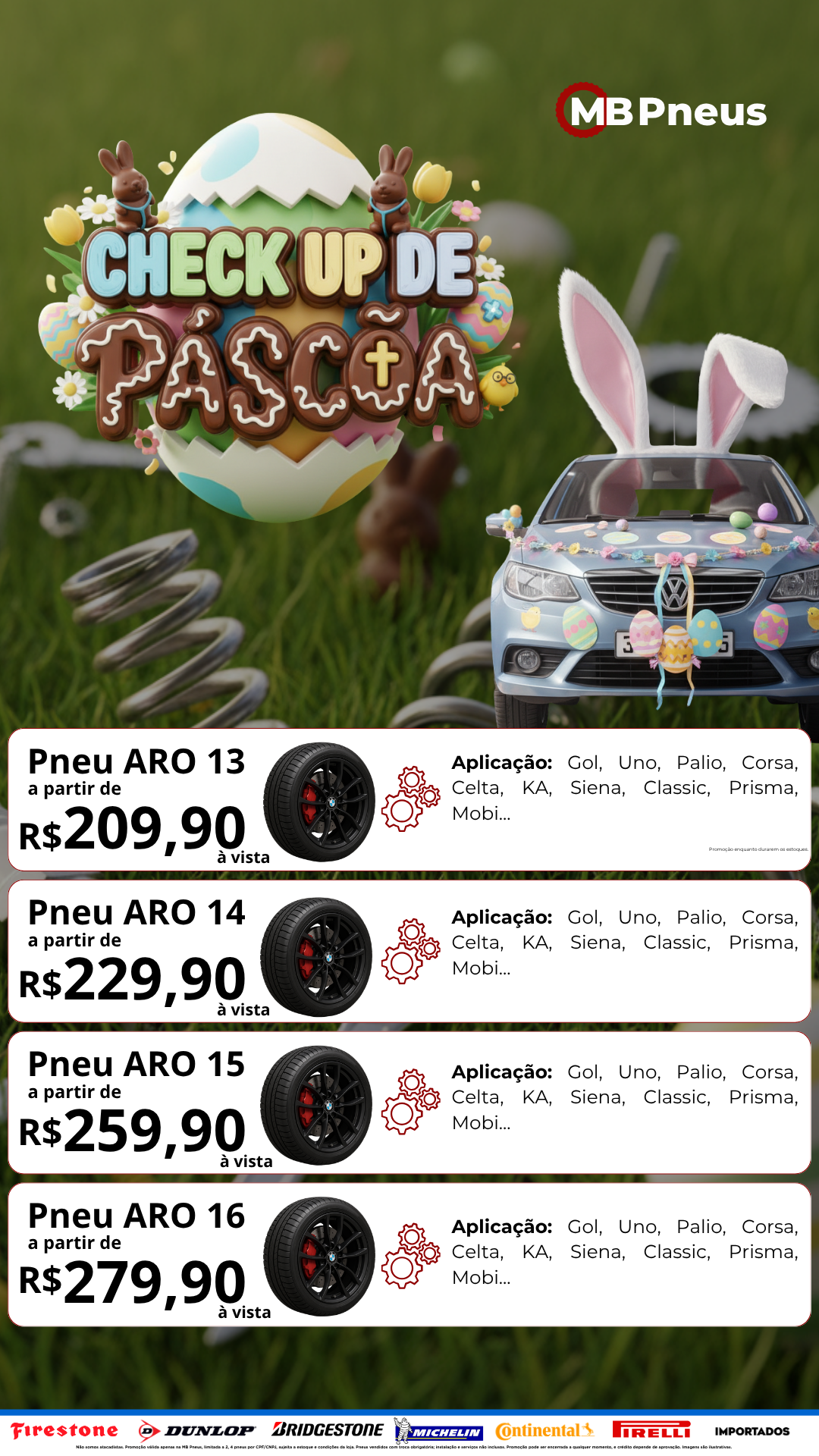 MB Pneus - Mês do Consumidor - Ofertas toda semana com oportunidades imperdíveis