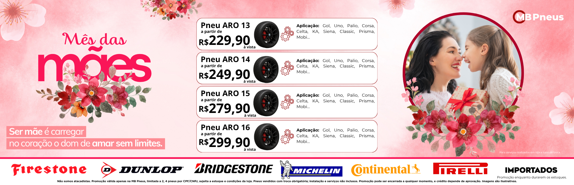MB Pneus - Mês do Consumidor - Ofertas toda semana com oportunidades imperdíveis