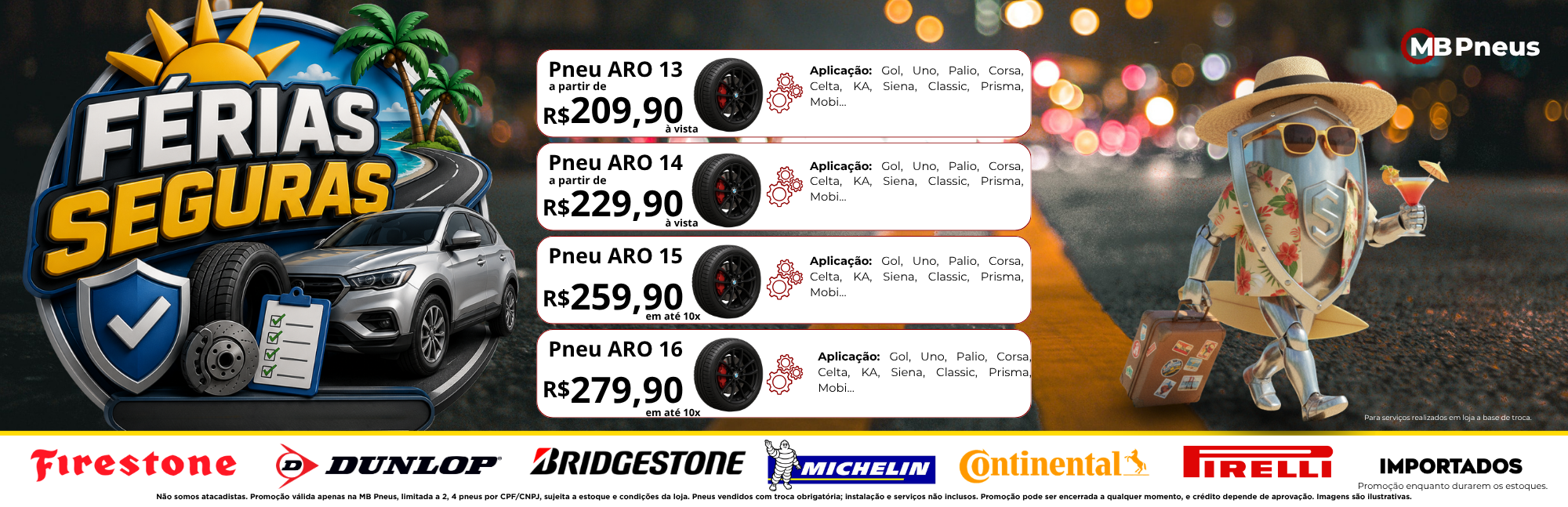 MB Pneus - Mês do Consumidor - Ofertas toda semana com oportunidades imperdíveis
